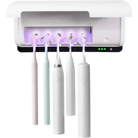 Toothbrush Sterilizer, Toothbrush Storage Rack with Fan Drying