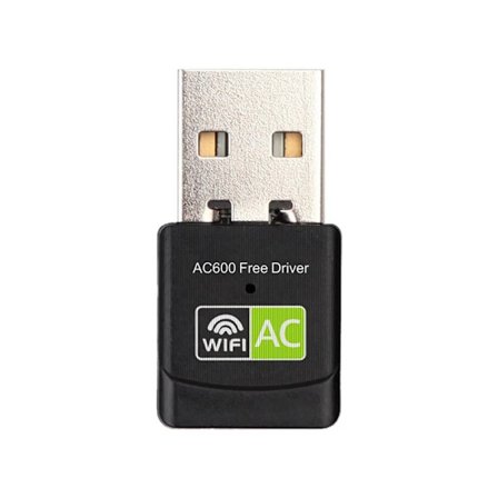 USB WiFi-adapter Trådløs AC600 Ethernet-dongle 5 GHz Lan USB2.0 Wi-Fi Gratis driver PC Wi-Fi-mottaker AC Nettverkskort Grønn