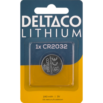Litium CR2032-batteri 1-pakning