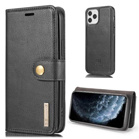 DG.MING iPhone 13 Pro 2-i-1 etui med pung - Sort
