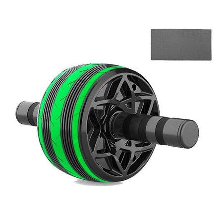 Ab Wheel Roller Träningshjul med Knäskydd Magövningsutrustning för Hemmagym Träning Kärnmuskler, D