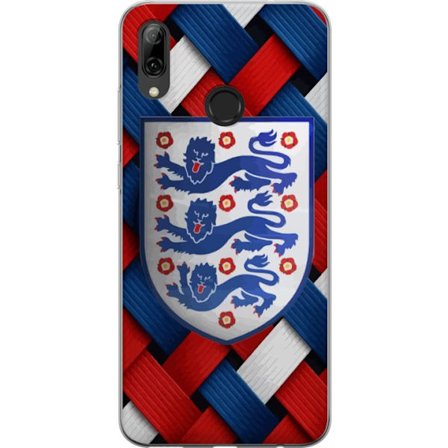 Yhteensopiva Puhelinkuori Huawei Huawei P smart 2019 Graafinen Englanti-aihe heraldisilla leijonilla ja punaisella, valkoisella ja sinisellä punotull