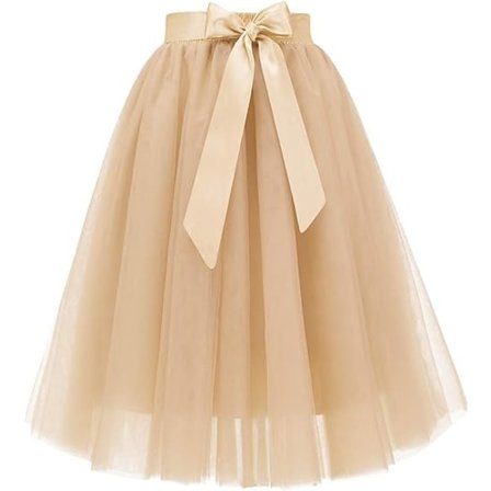 Tulle skjørt for kvinner A-linje Tulle kjole Tutu skjørt