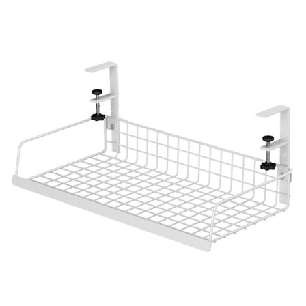 Kaapin alahyllyn kori-järjestäjä, helppo asennus, suuri kapasiteetti, monipuolinen hyllyn alainen korin säilytysteline kotiin