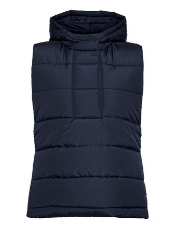 Eszandra Quilt Hood Vest Black Esme Studios