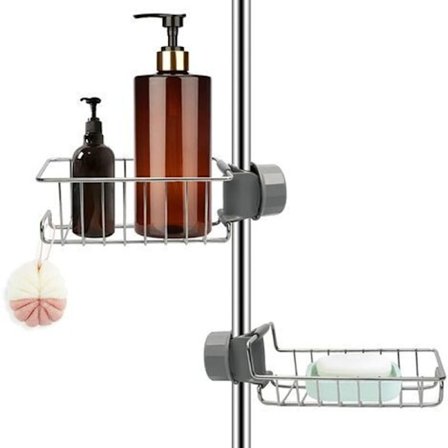 Duschdraperiringar transparenta, 12-pack, transparenta