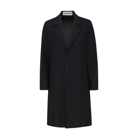 Issey Miyake Single-Breasted Coats Sort, Dame Uldfrakker