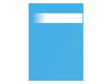 Skrivhäfte 17x21cm linj. 8,5mm mellanblå - Lyreco - Skola och förskola - Förbrukning skola häften - Skrivhäften