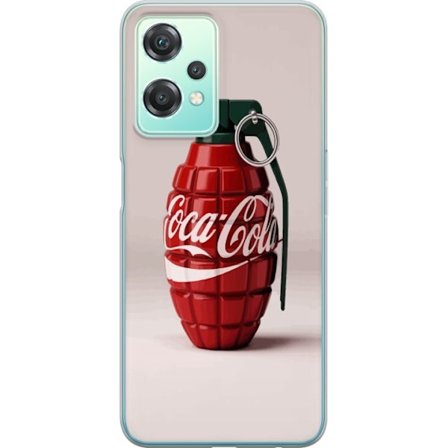 Yhteensopiva Puhelinkuori OnePlus OnePlus Nord CE 2 Lite 5G Taiteellinen kuva Coca Cola -granaatista punaisena ja vihreänä, pop-art-inspiroitu motii