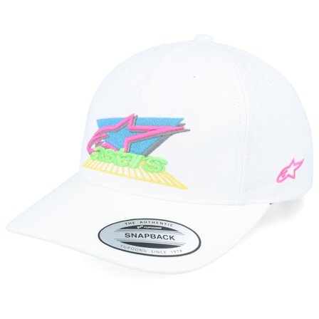 Alpinestars - White unconstructed Czapka Z Daszkiem - Vivid White Dad Cap @ Hatstore