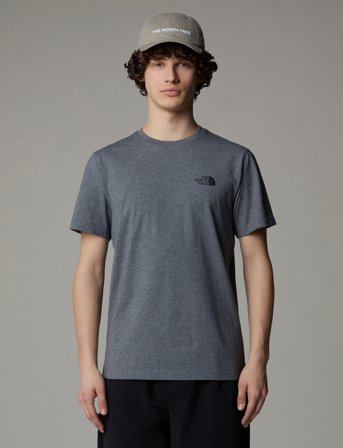 The North Face M Ss Simple Dome Tee - Grey - XS