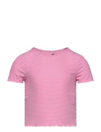 Kids Only Kogwilma Life S/S Rib Top Jrs Rosa