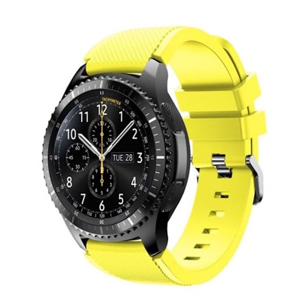 Samsung Gear S3 trendig silikon klockarmband - Gul