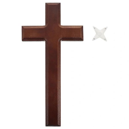 1 Set Decorative Wooden Cross Solid Wood Cross Craft Christian Cross Pendant