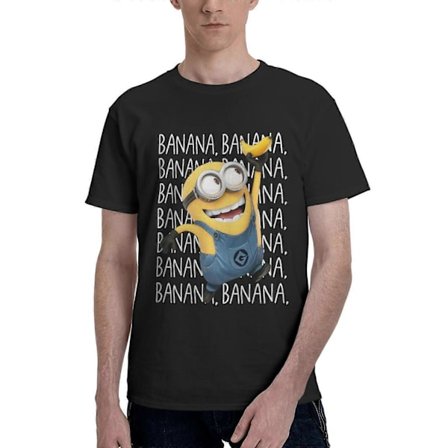 Despicable Me Minions Banan T-shirt För Män Och Kvinnor-DW31142[D]