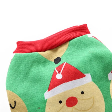 Hunde Julepysjamas Kjæledyrklær Hunde Julekostymer Valpe Jumpsuiter (Grønn)