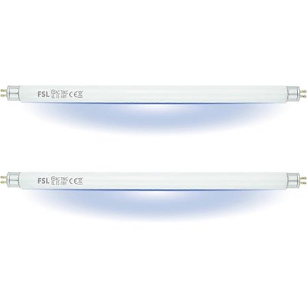 2-pak FSL BL T8 F15W Udskiftningspærer til Fluefanger - 17-tommer UV-rør til 15/30 W Flue- og Insektfanger / Insektlampe (FMY)