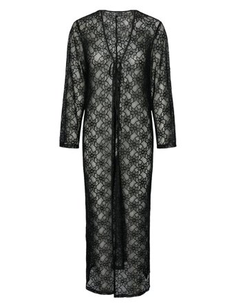 Pcatilde Ls Lace Ankle Kimino Sww Black Pieces