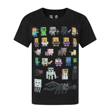 Minecraft Officiell Pojkar Sprites Karaktärer T-shirt 14-15 År