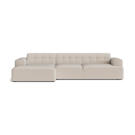 Marbella XL Chaiselong Sofa, Venstrevendt, Lisboa Beige - Ekstra Stor, Komfortabel - 322x145x75cm - Sofa med Chaiselong