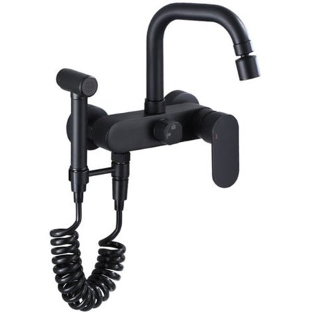 Toilet Bidet Spray, Messing Bidet Sprayer Væghængt Håndbruser Blandebatteri Kit Toiletshower Kit ,