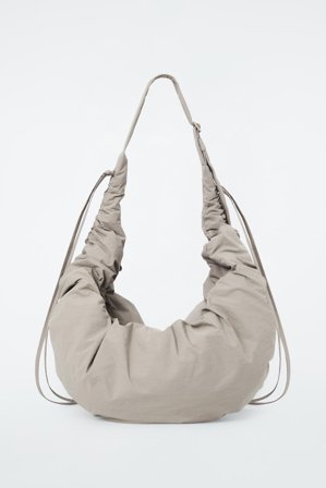 COS Women's Canopy Oversized Crossbody Bag in Beige