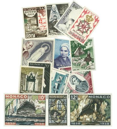 Monaco - Årgang 1958 - Postfrisk