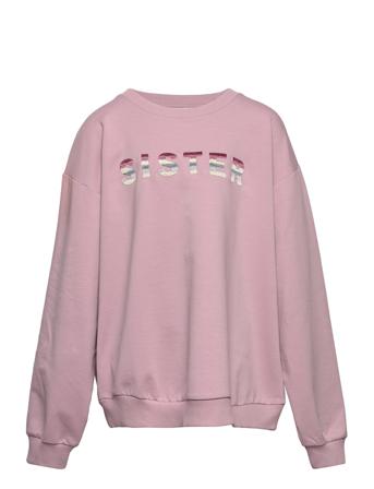 Tndixie Over Sweatshirt Sweat-shirt Tröja Rosa The New