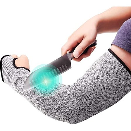 1 par kuttbestandige ermer med tommelhull 18" armbeskyttelse