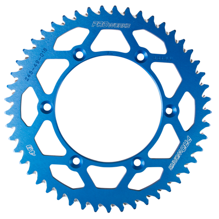 Zadní Rozeta Proworks Aluminium Modrá - Yamaha YZ 250 1999-2026