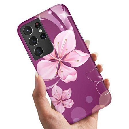 Samsung Galaxy S21 Ultra - Deksel/Mobildeksel Hvit Blomst