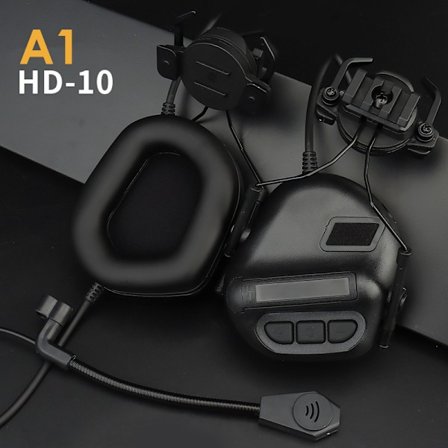 Tactical Airsoft Headset Jakt Skytte Headset Militär Hel A1