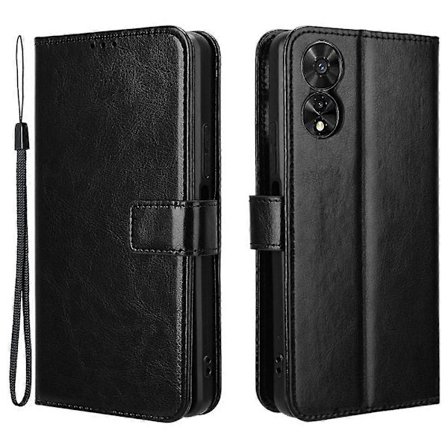 Kotelo TCL 505 T509K T5094 -puhelimelle, katseluteline, PU-nahkaa, Crazy Horse -kuvio