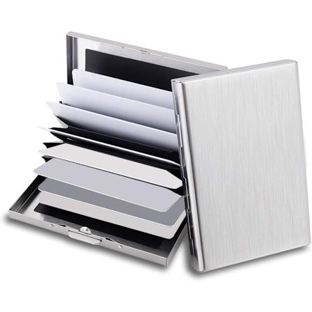 2 Pakka RFID Luottokorttipidin Suoja Metalli Luottokortti Lompakko