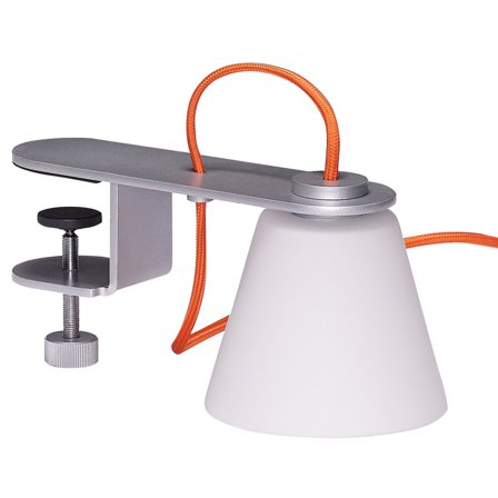 Hübsch Lure Lampe à pince Metallic Silver