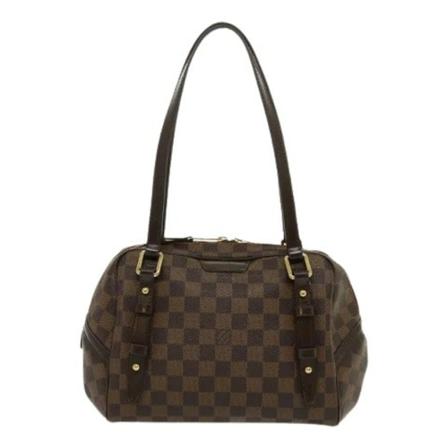 Louis Vuitton Vintage, Pre-owned Canvas Shoulder Bags Bruin, Dames, Maat:ONE Size,leer