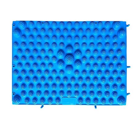 Kestävä refleksologia jalkamassatyyny varpaiden paine verenkiertolevy matto(Sininen)