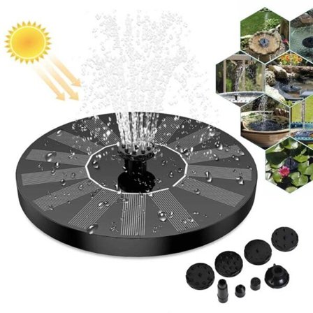 Solar Fountain - Solar Powered Fountain til Fuglebad 16cm
