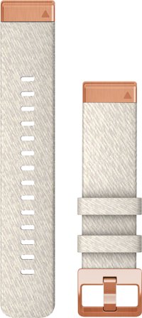 Garmin QuickFit 20 mm rannehihna nailon, Cream Heathered Rosé