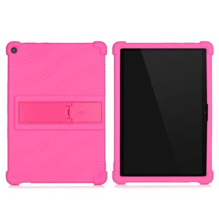 Lenovo Tab M10 FHD REL slide-out style kickstand silikoneetui - Rose Pink