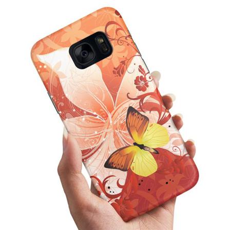 Samsung Galaxy S7 - Skal / Mobilskal Fjäril & Blomma
