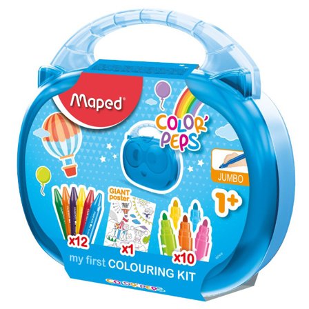 Maped Color Peps Viltstiften & Waskrijtjes 22-set + Poster (1 jaar+)