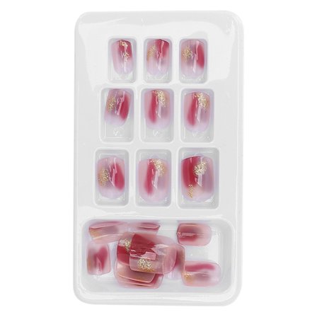 24 par fulltäckande lösnaglar med lim, nagelkonsttips, manikyrverktyg P145