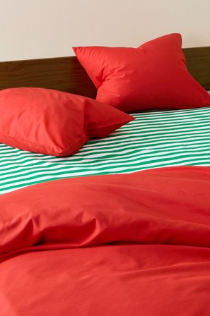 Jotex - Putetrekk 2-pakning 50x60 Cm Økologisk Tomatrød - ZACK - Kjøp Putevar hos Jotex