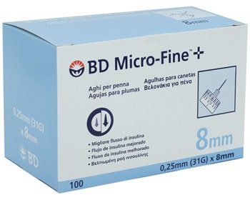 Ago Bd Microfine G30 8mm 100 Pezzi