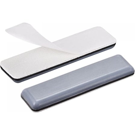 70mm x 19mm 12stk Rektangulære PTFE Møbelglidere, Selvklebende