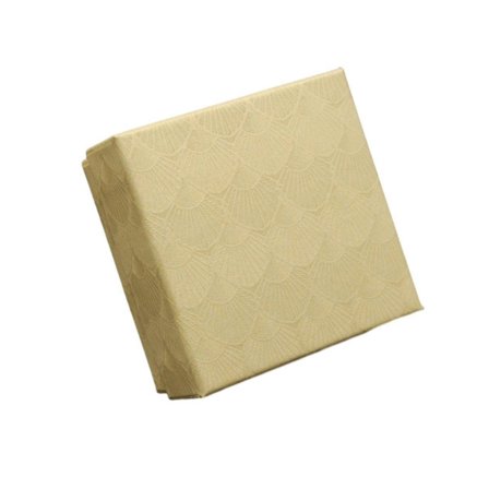 25 stk. smykke gaveesker skallmønster 7,5 cm liten gaveeske tom smykkeeske med skum