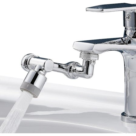 Multi-vinkel roterande vattenbesparande kranluftare, vattenbesparande duschkran, förlängningsfilterkran