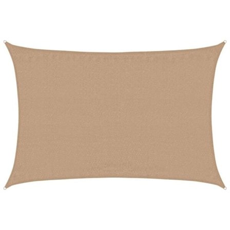 vidaXL Solsegel 160 g/m² taupe 4x5 m HDPE