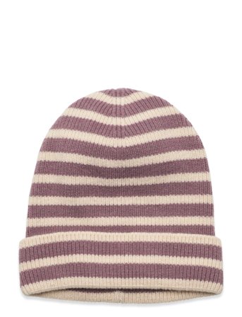 Bergen Striped Beanie Accessories Headwear Hats Beanies Lilla Mp Denmark*Betinget Tilbud